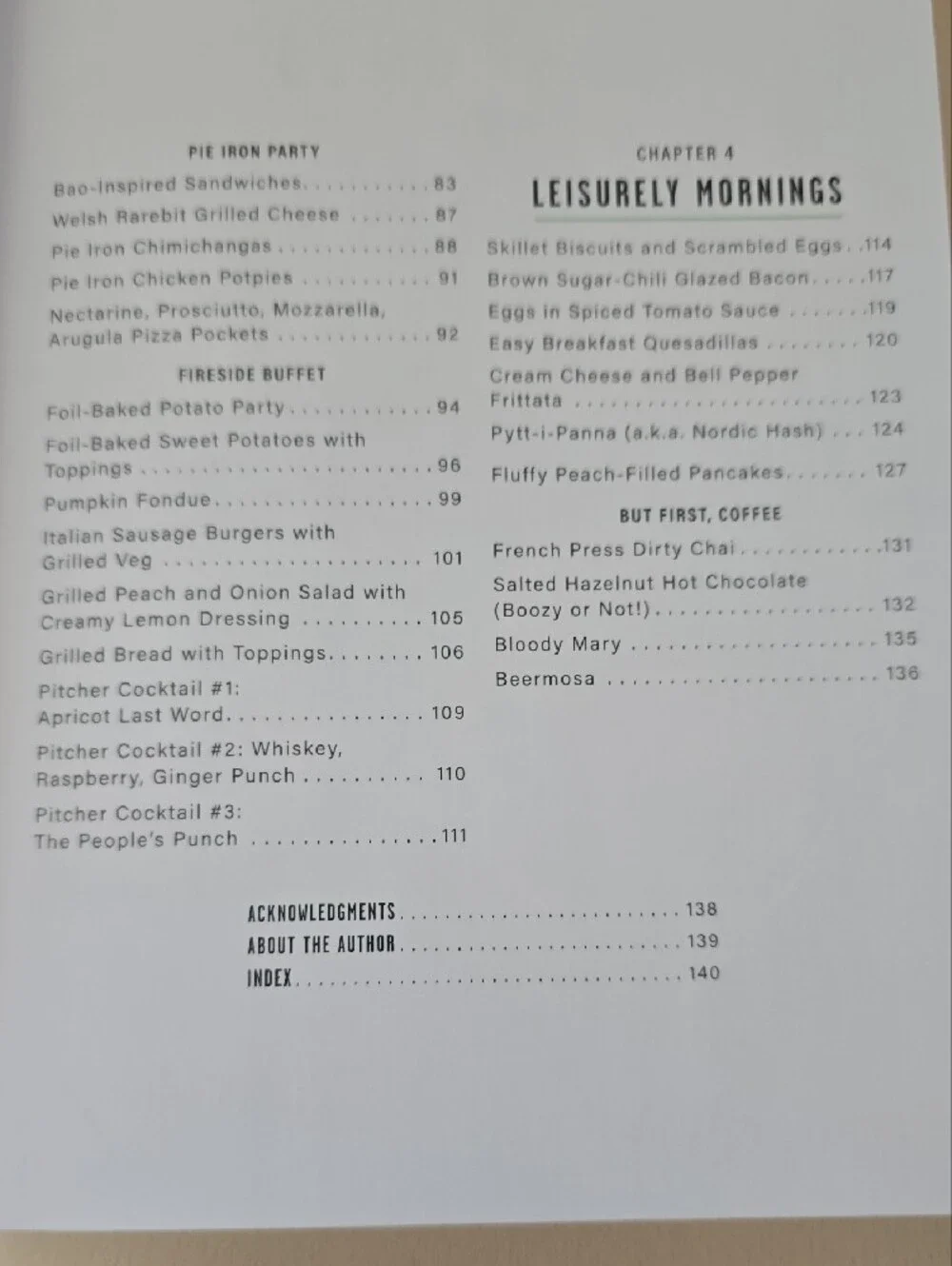 Fireside Warmers Cookbook
